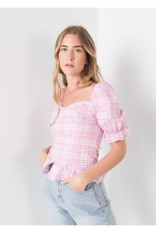 BLUSA PRADERA CUADROS