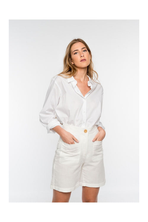 PANTALÓN CORTO DE LINO
