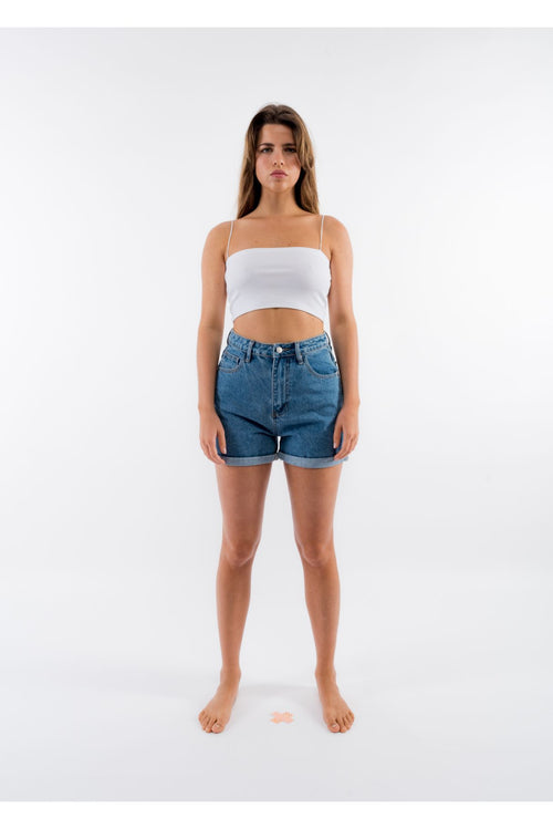 SHORTS DENIM MOM FIT